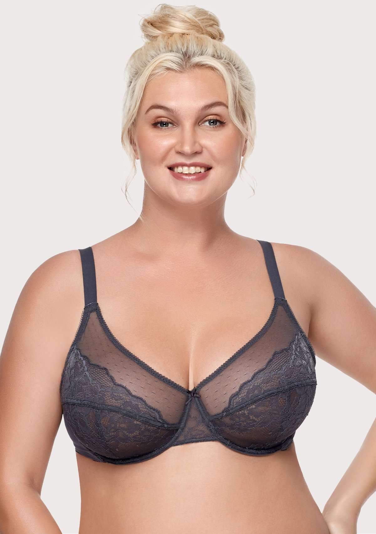 Gray Breast Minimizer Bra