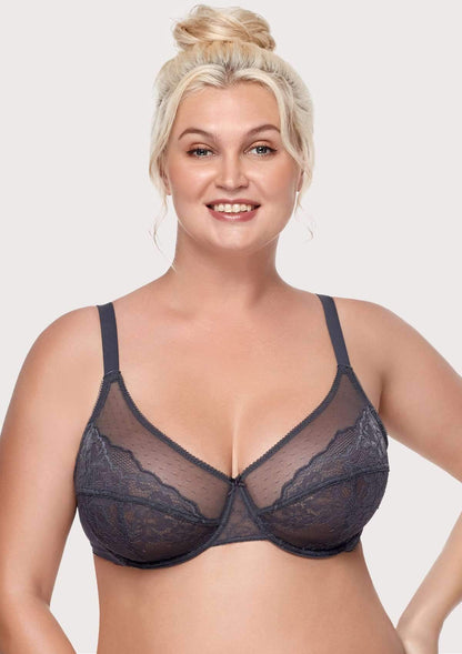 Gray Breast Minimizer Bra